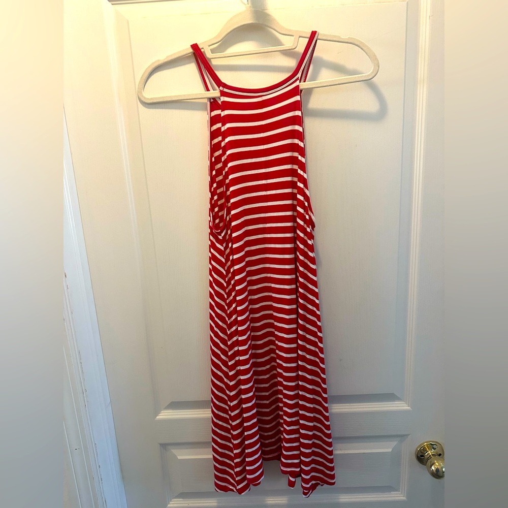 Women’s Old Navy red and white striped sundress. Size XS